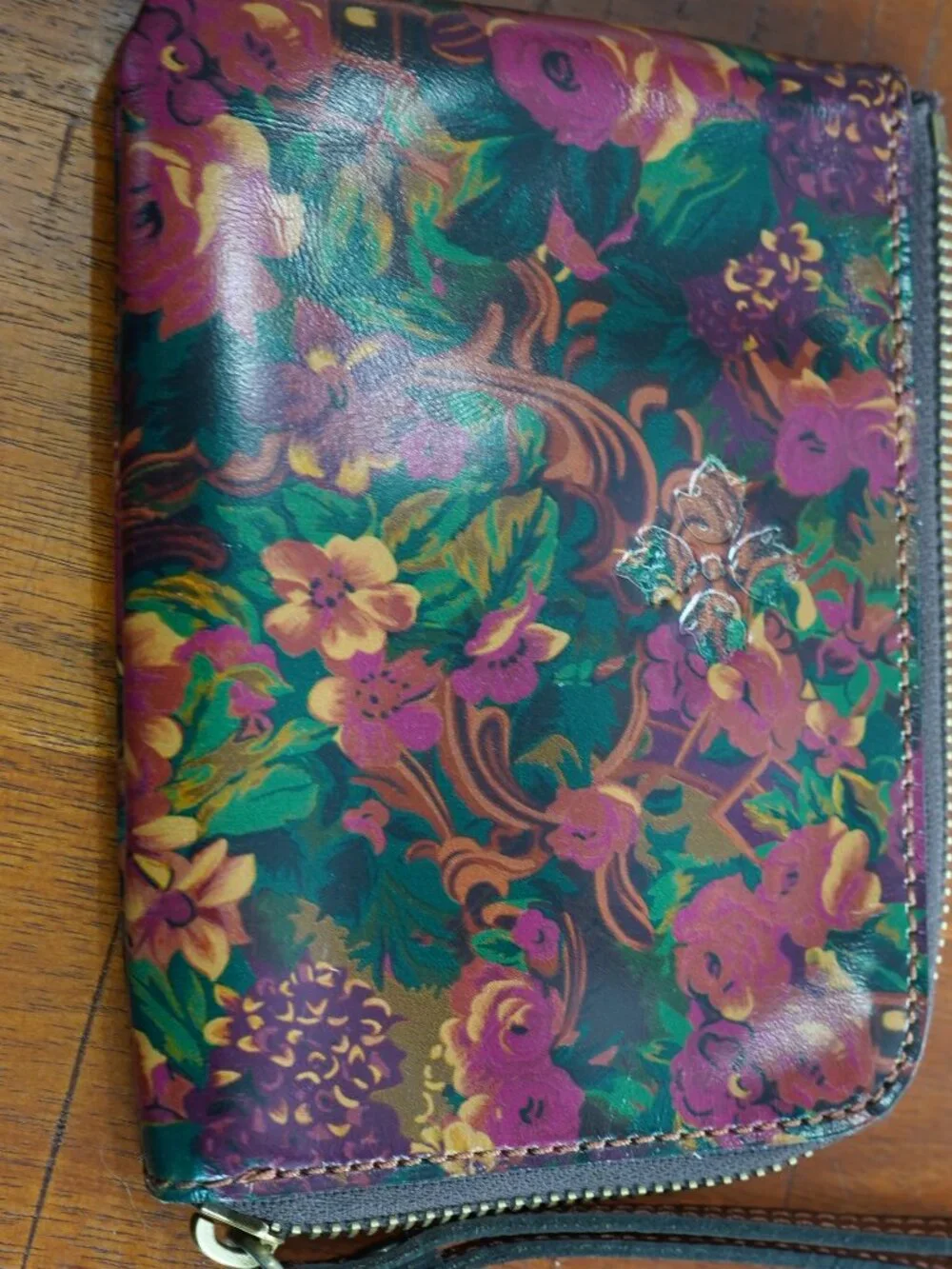 Patricia Nash Floral Print Leather Wallet